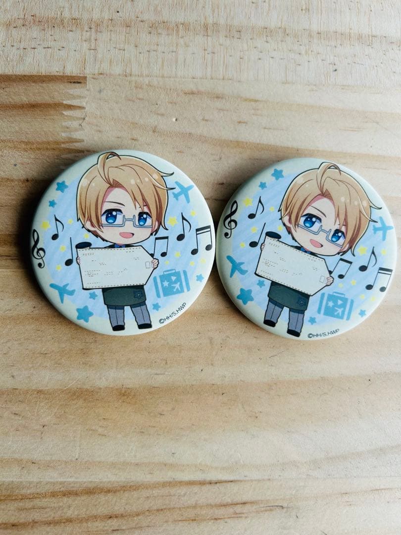 ヘタリア アメリカ ROKKO森の音ミュージアム 缶バッジ - メルカリ