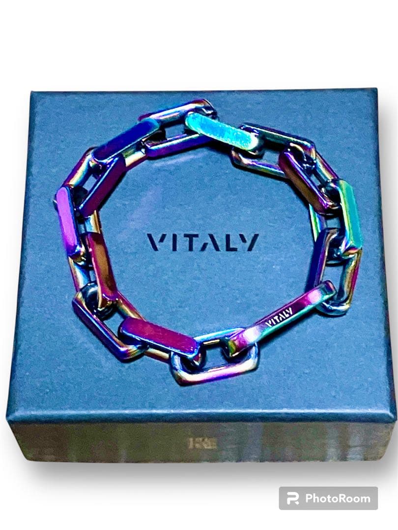 vitaly anti gasoline ブレスレット 虹 レインボー マルチ