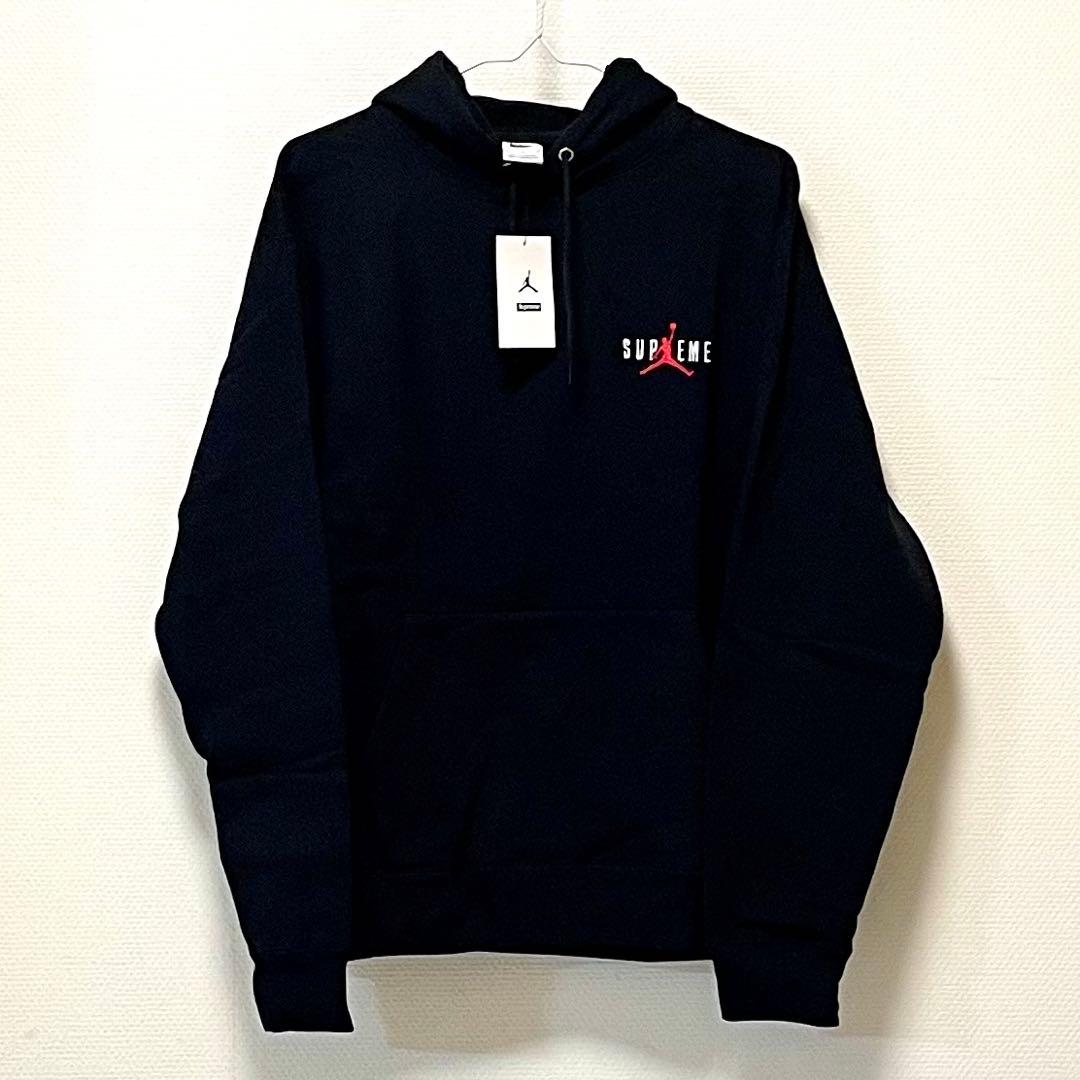 Supreme × Jordan パーカー　Ｌサイズブラック　新品