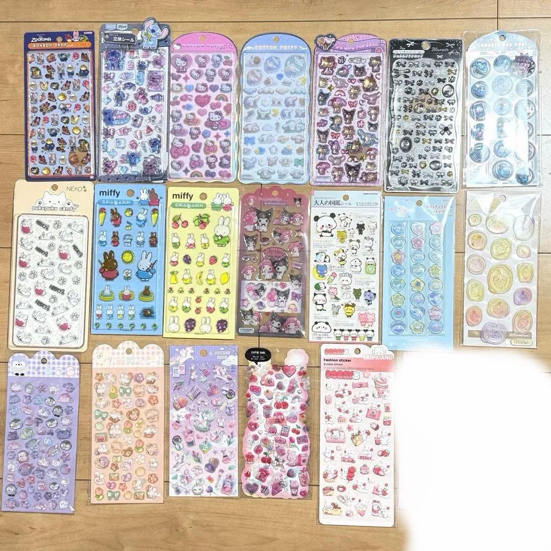 ズートピア　ボンボンドロップ　コットンパフィ　うるちゅる　日焼けキティ　シール コットンパフィーシール サンリオ ハローキティ ズートピア ディズニー