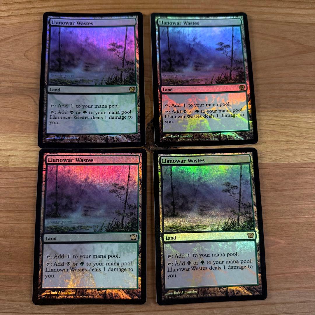 ラノワールの荒原 Llanowar Wastes 9ed foil 英語 MTG