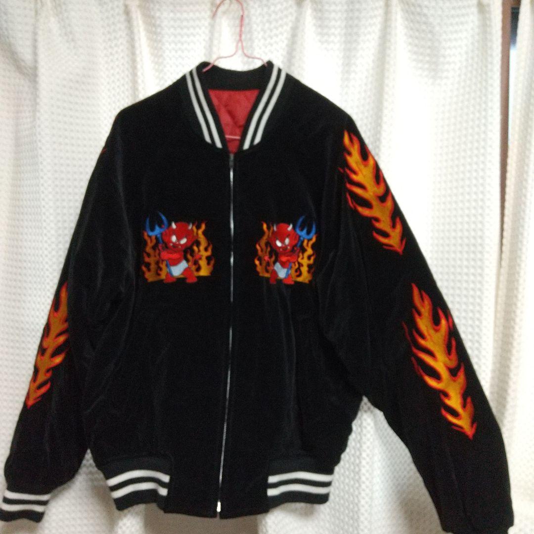 GREAT RED HOT POWER OF DEVILS スカジャン 刺繍 - メルカリ