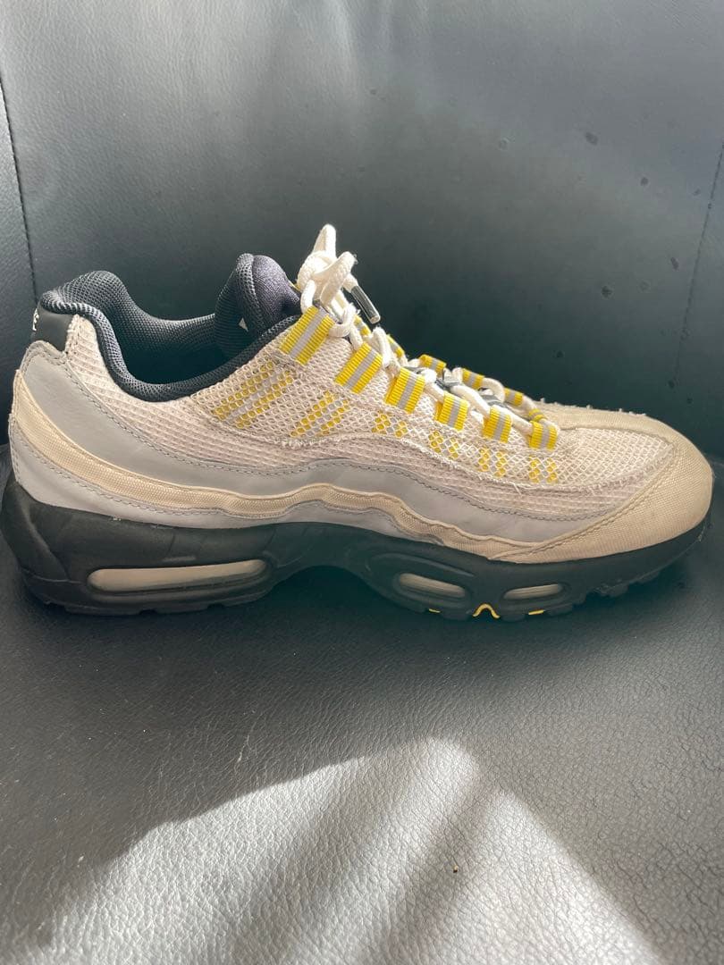 NIKE エアマックス95 ESSENTIAL 27.5cm ホワイト/イエロー
