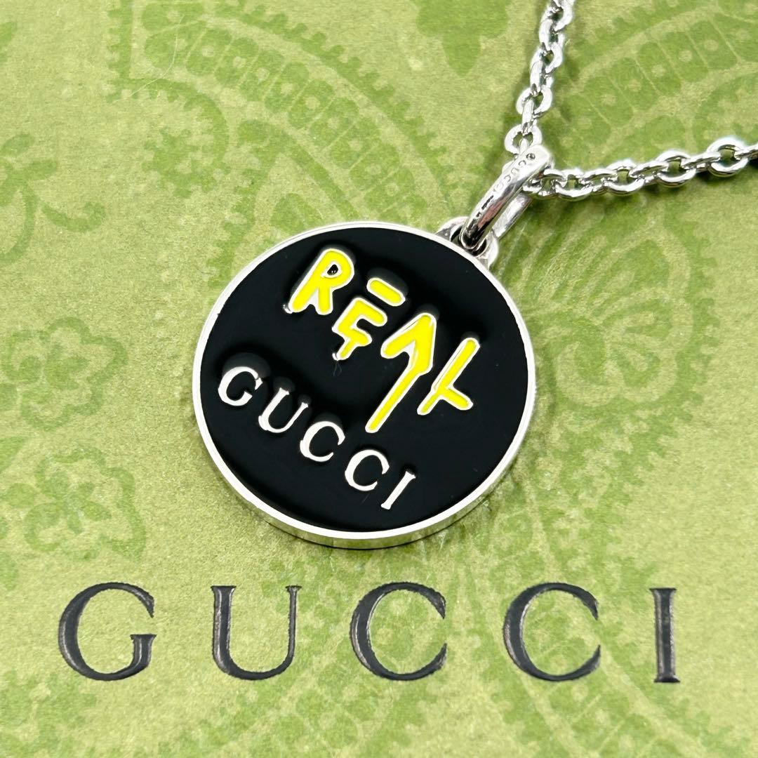 美品✨　グッチ　ネックレス　REAL　ゴースト　GG シルバー　Ag 925 GUCCI（グッチ） ネックレス ゴースト ダイヤモンド シルバー925