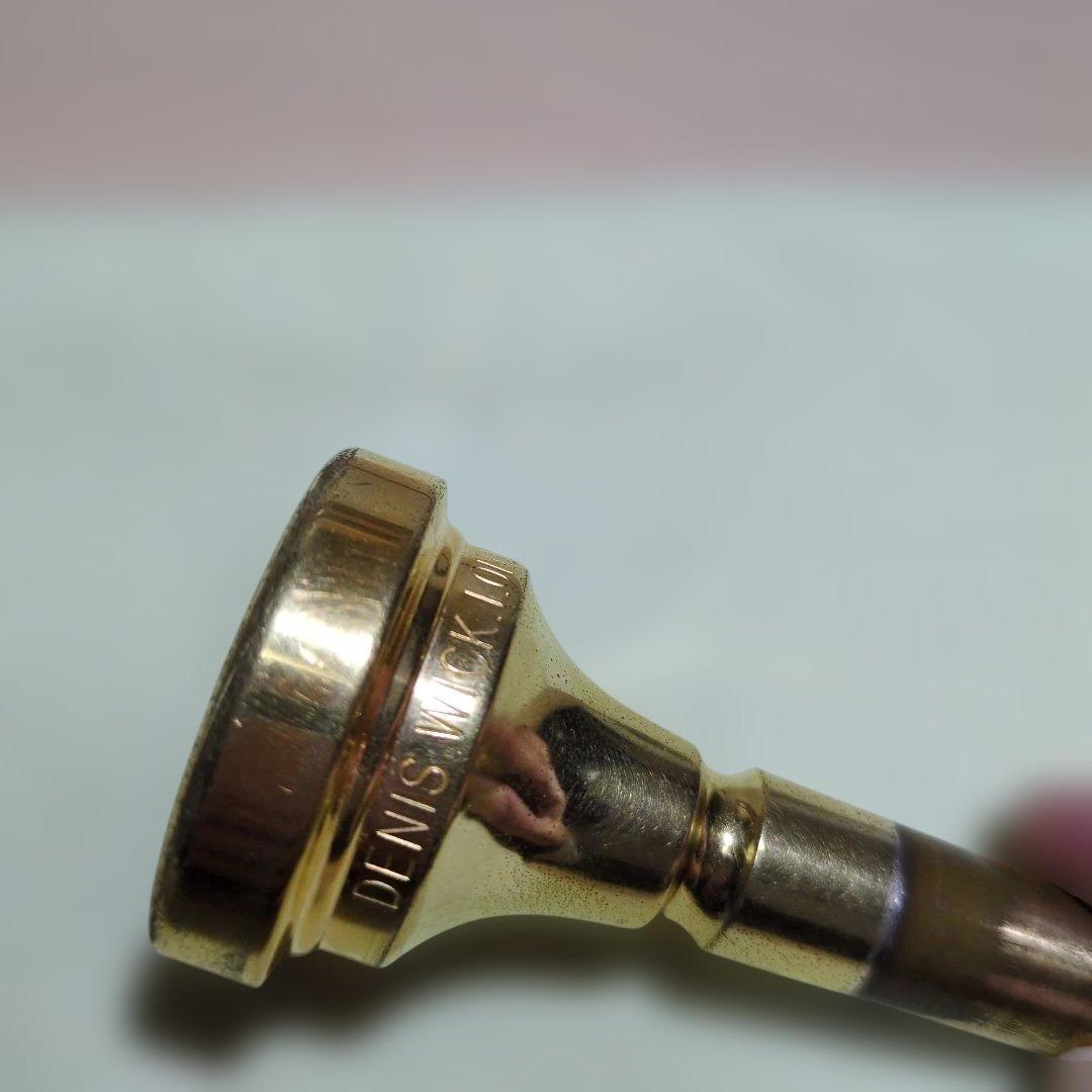 DENIS WICK LONDON 4AL トロンボーンマウスピース【太管】金色