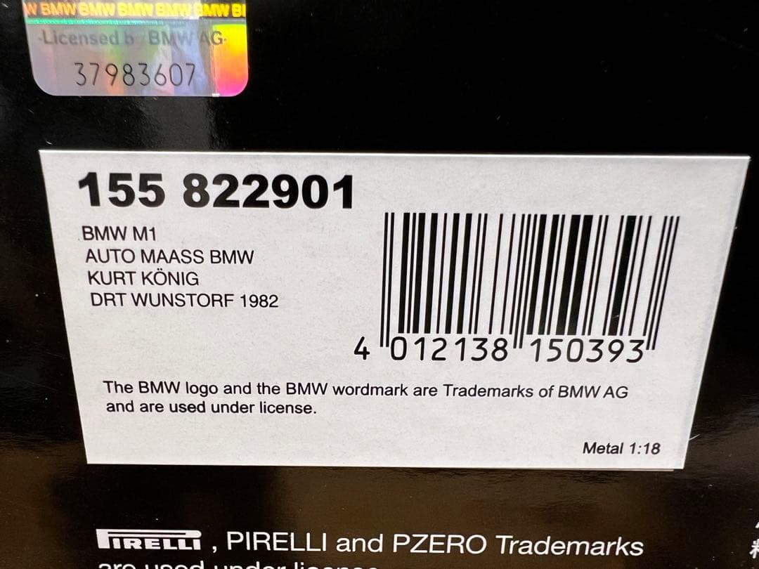 MINICHAMPS 1/18 BMW M1 DRT WUNSTORF 1982 - メルカリ