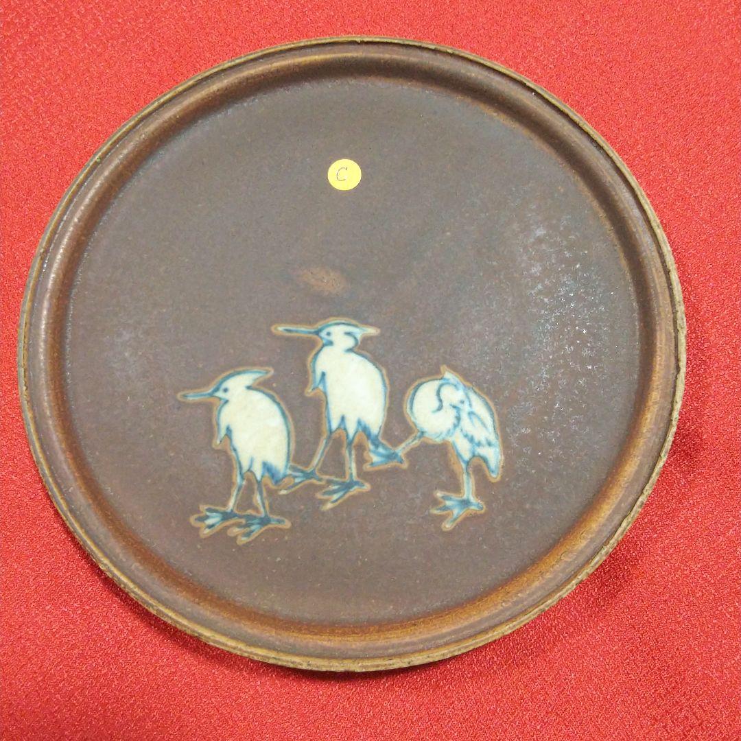 茶道具 九谷焼　古九谷 吸坂手 鷺図丸皿 CC 九谷焼 古九谷(色絵) 豆小皿 10.5cm 青郊窯の通販｜Studio1156