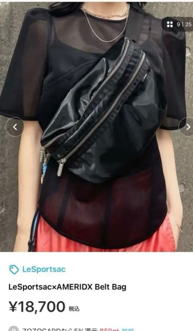 LeSportsacxAmeri 】DX Belt Bag 完売品