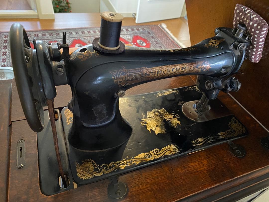 また値下げしました シンガー足踏みミシン アンティーク - メルカリ