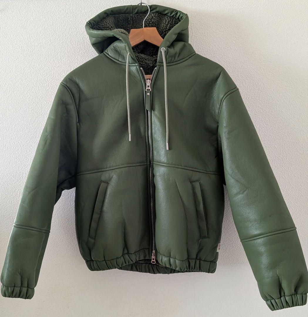 ジャケット・アウター STUSSY WORK JACKET SHEARLING GREEN S