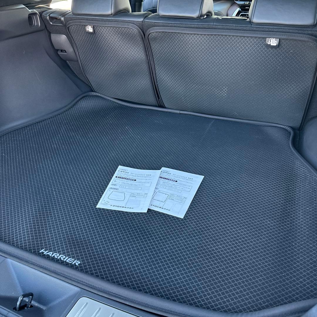 80系ハリアー 純正ラゲージソフトトレイ トランク＋リアシート部セット