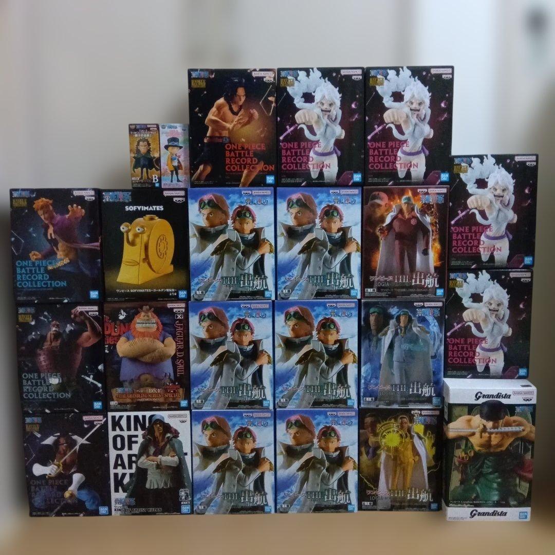ワンピース　フィギュア　まとめ売り　23点　出航　グランディスタ　ソフビ　他 ワンピース グランディスタ フィギュア 3体セット - メルカリ