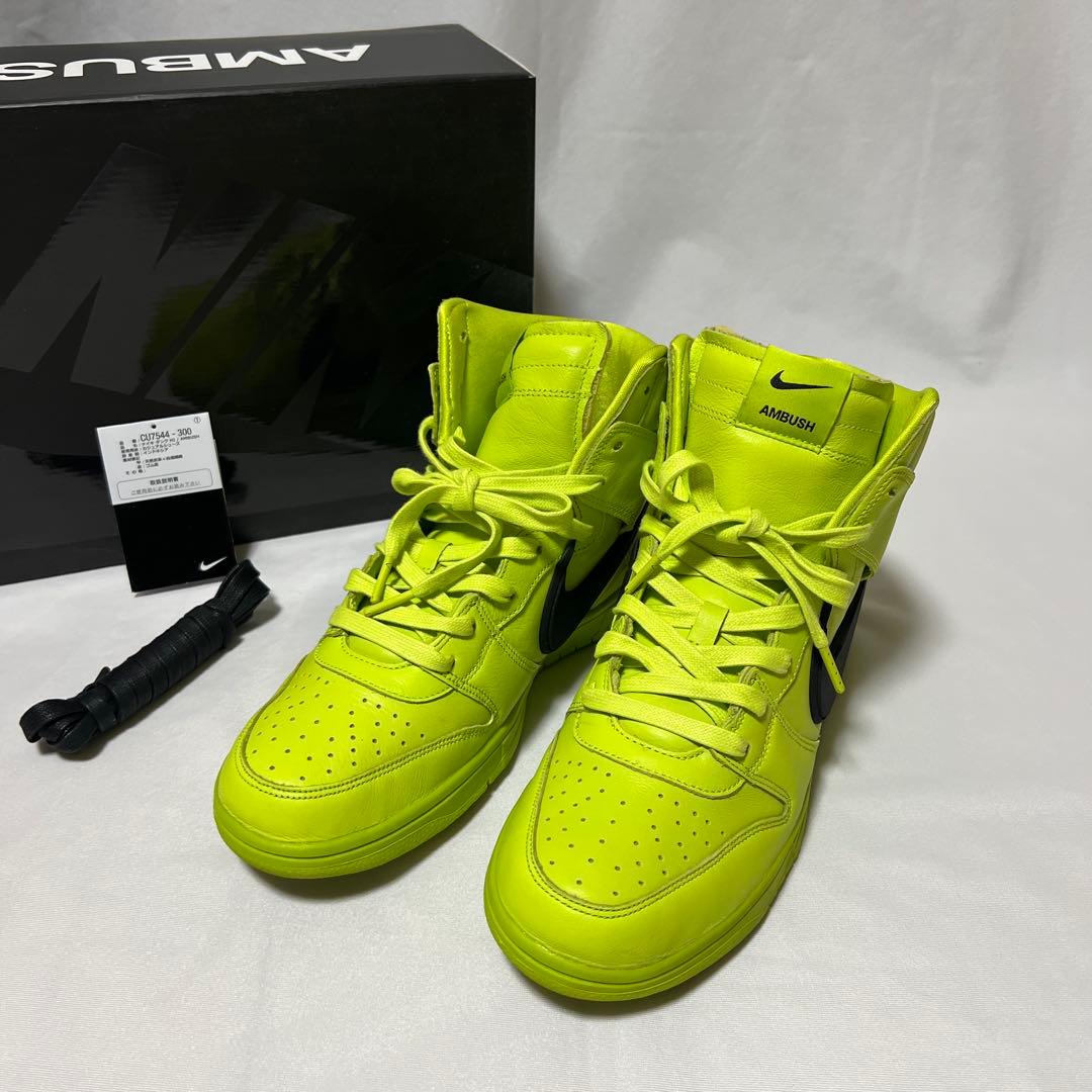 NIKE AMBUSH DUNK HIGH ダンク　CU7544-300 28 Nike Dunk High AMBUSH Flash Lime Atomic Green CU7544-300 Men's