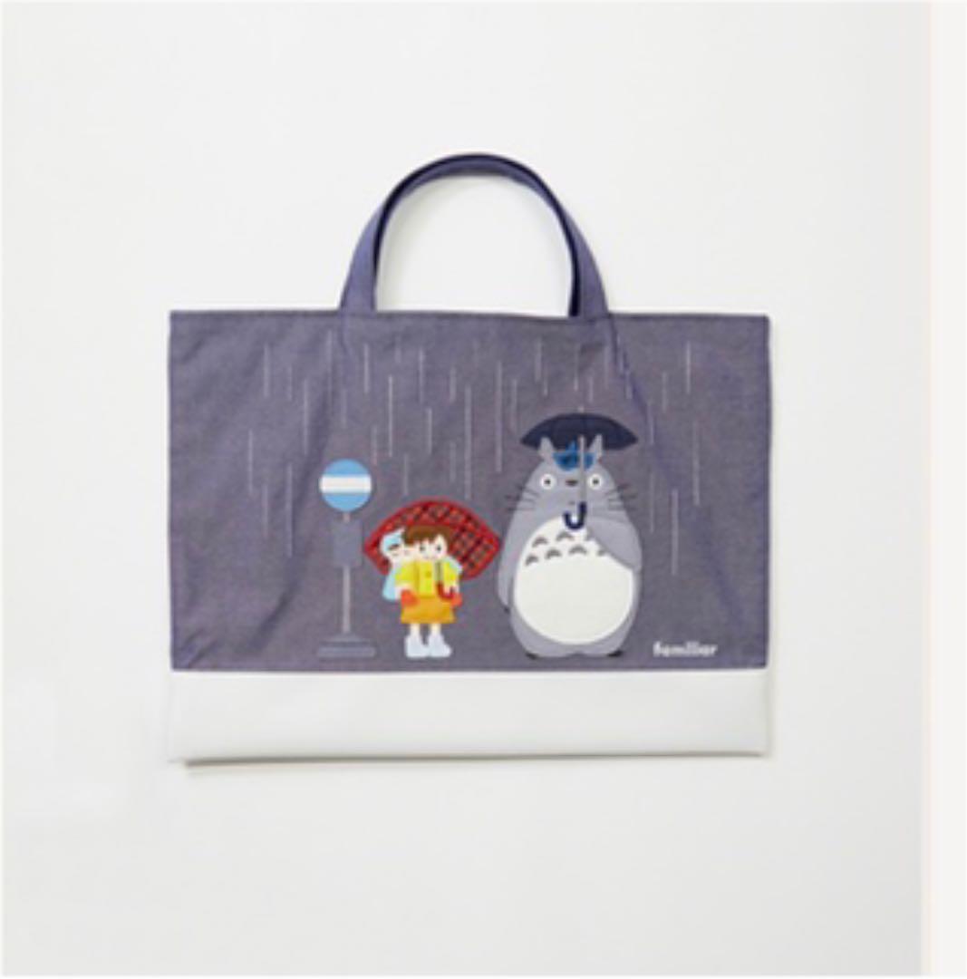 トトロのバス停のデニムバッグ　ファミリア　ジブリ