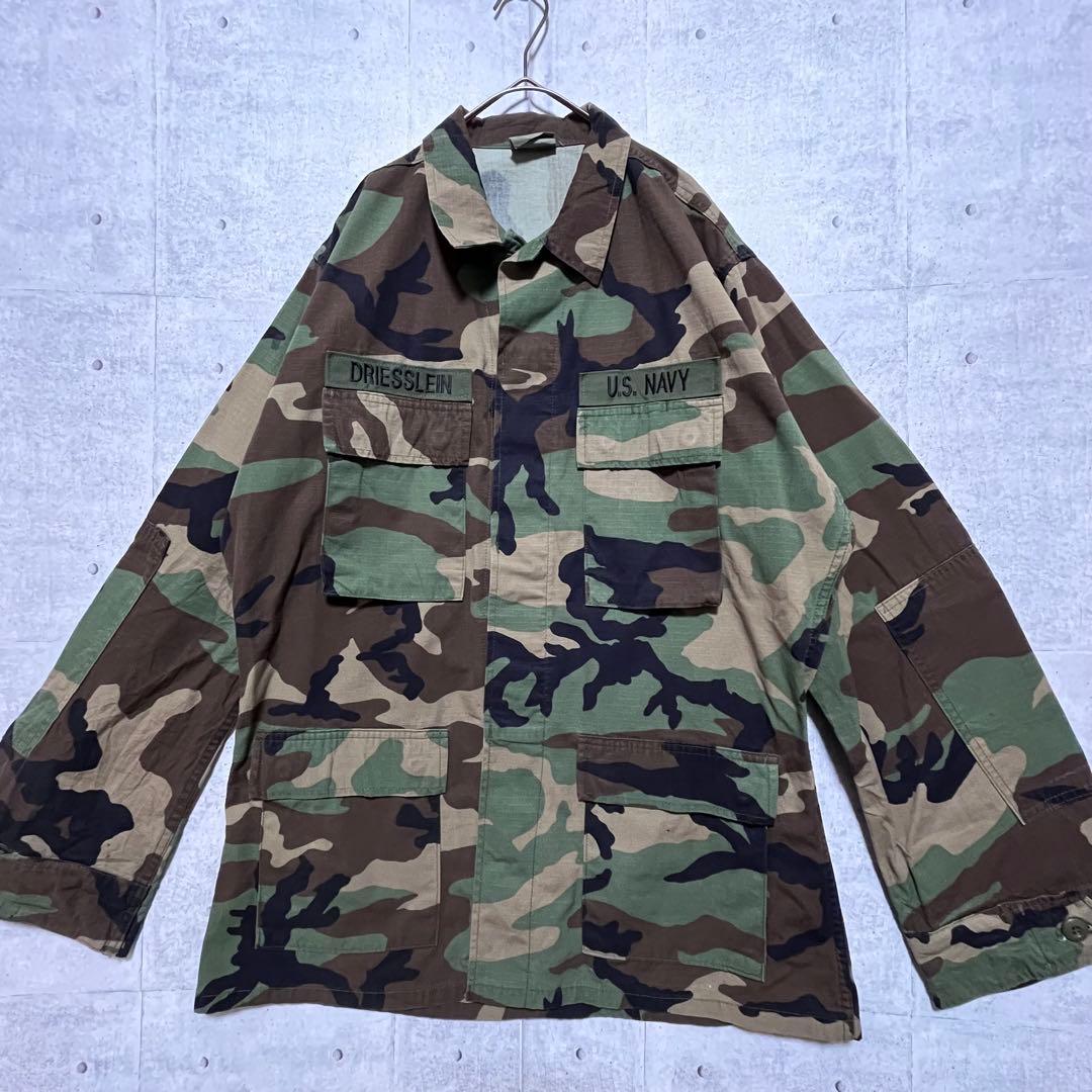 j116 US NAVY ウッドランドカモ コンバットジャケット ミリタリー j116 US NAVY ウッドランドカモ コンバットジャケット ミリタリー