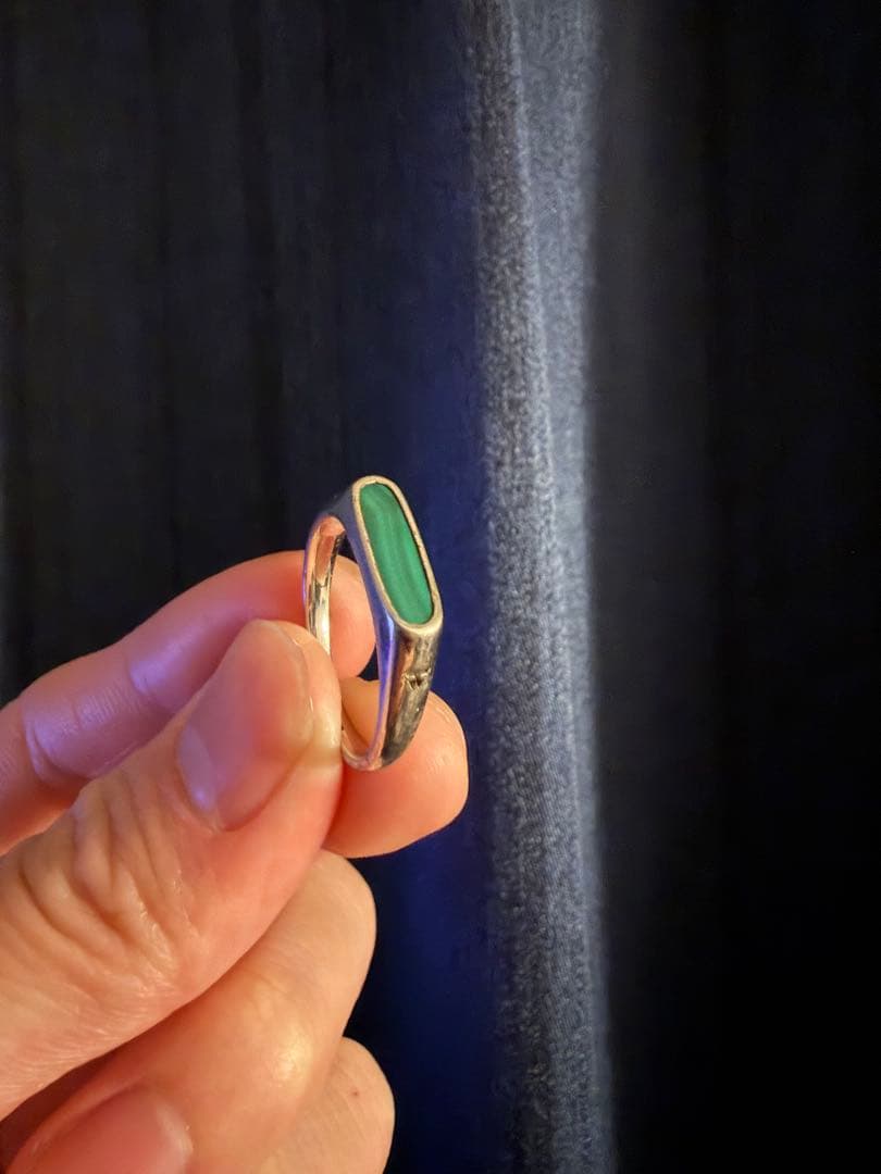 【常田着】Tom Wood Mario Ring Malachite 60