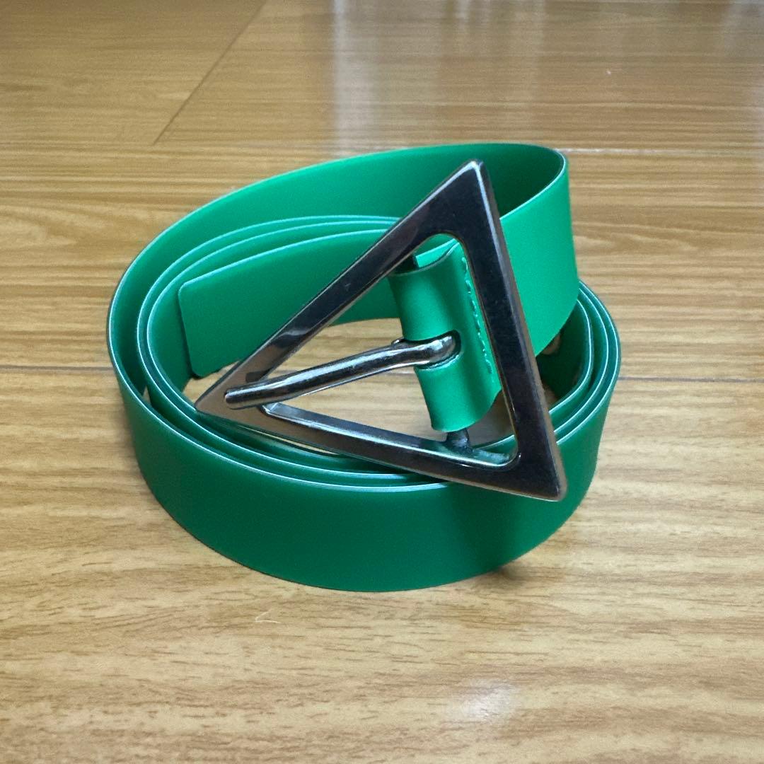 【極美品】BOTTEGA VENETA グリーン ベルト 95cm パラキート