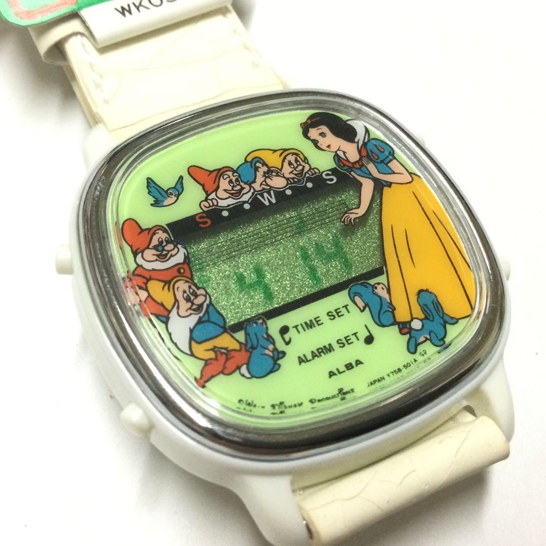 激レア！昭和レトロ、新品未使用】セイコー アニメメロディ 白雪姫