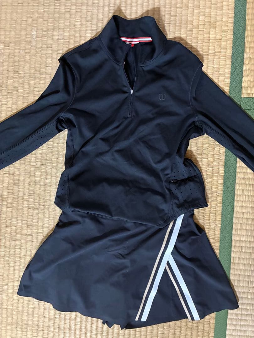 Wilson テニススコート　ブラックXS ミッドタウン テニス スコート - ブラック by Wilson Japan Sportswear