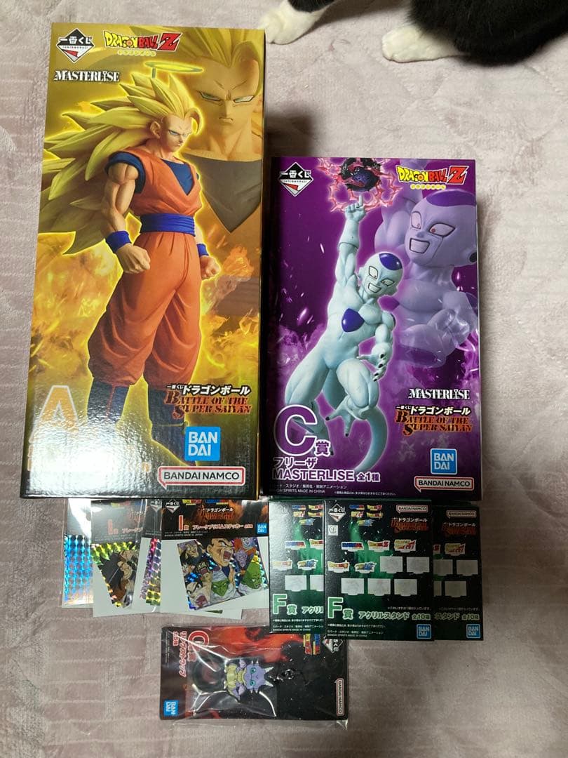 ドラゴンボール１番くじ A賞超サイヤ人孫悟空C賞フリーザその他おまけ