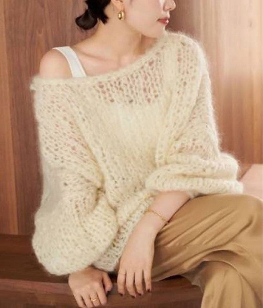 plage HAND KNIT ジャンボタムプルオーバー　ニット HAND KNIT ジャンボタム プルオーバー（ニット／セーター）｜Plage