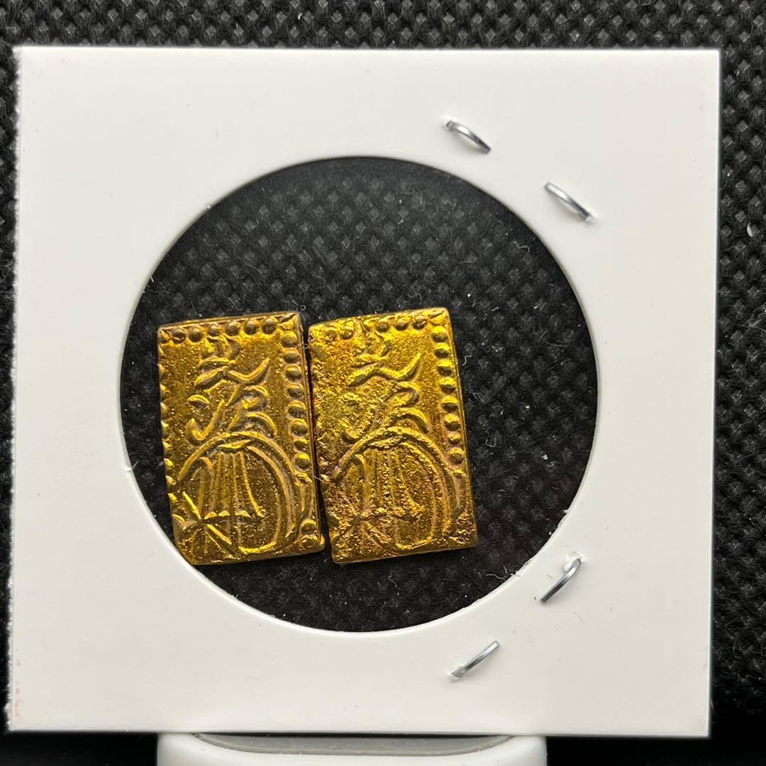 二分金判金貨小判古銭アンティークコイン記念硬貨コレクション旧貨幣