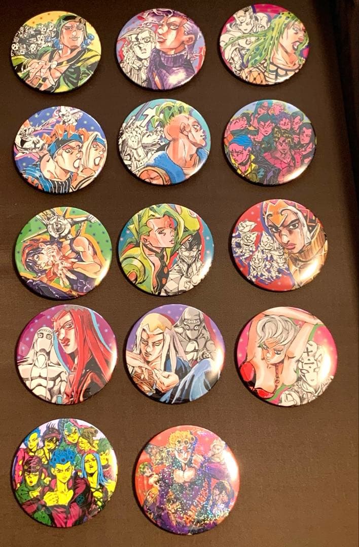 ジョジョ　缶バッチセット TVアニメ「ジョジョの奇妙な冒険」描き下ろし缶バッジコレクション