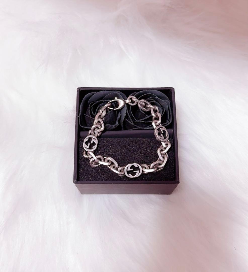 GUCCI インターロッキングチェーンブレスレット