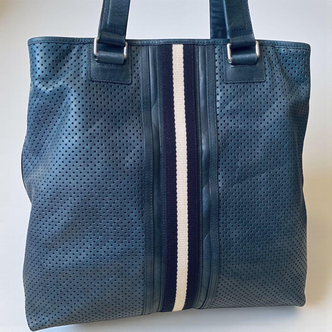 BALLY バリー【美品】パンチングレザー トートバッグ トレインスポッティング