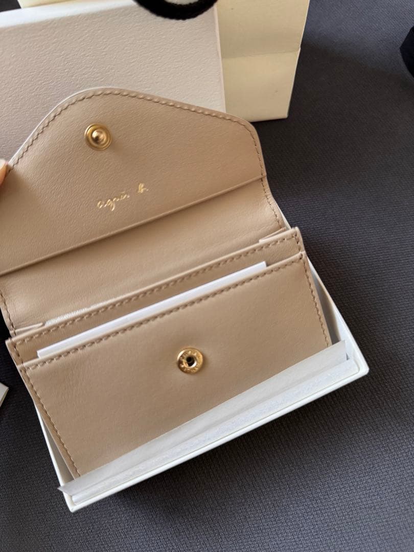 【新品箱付き】アニエスベー 名刺入れ ギフトボックス付き アニエスベー 名刺入れ カードケース アニエス アニエス・べー ピンク