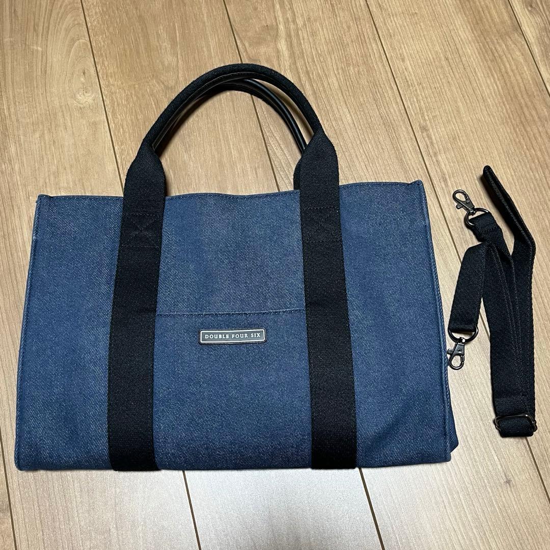 AAA 與真司郎 446-DOUBLE FOUR SIX- デニムトートバッグ - メルカリ