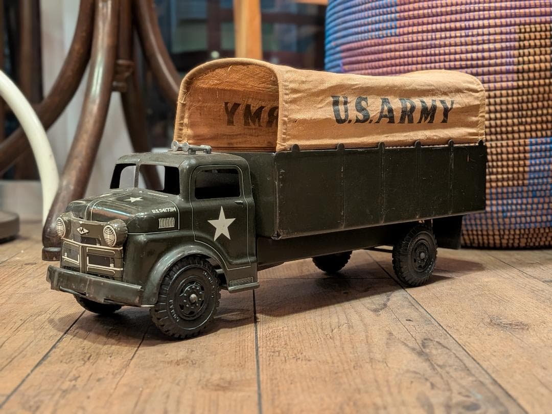 超希少☆1950s／MARX TOYS社／U.S ARMY／トラック／オブジェ