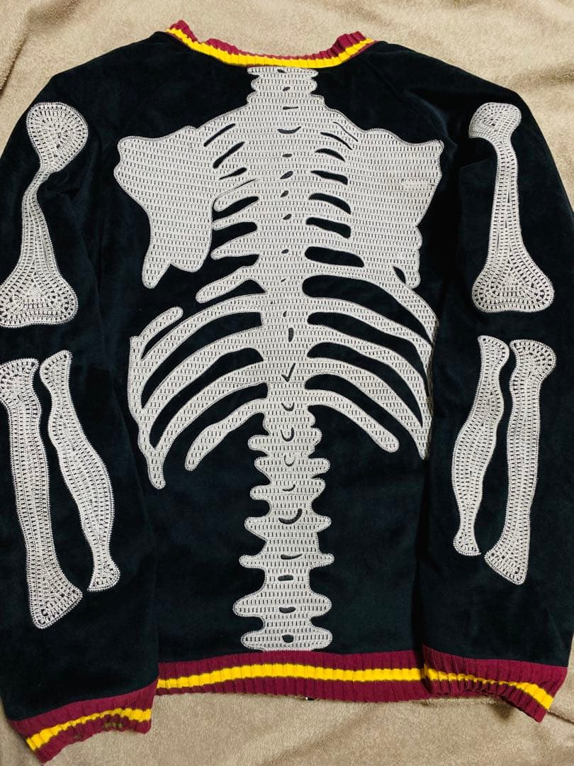 未使用 別珍 vintage 90s スカジャン スケルトン スカル 美品