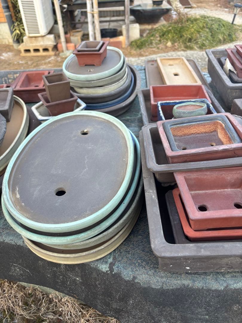 陶器製盆栽鉢セット多数(大小200点以上) ※引き取り限定 まとめ売り