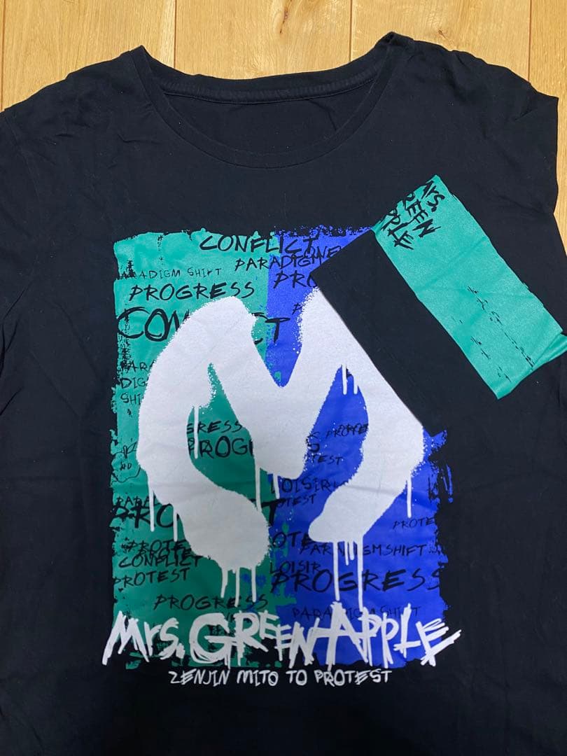 Mrs. GREEN APPLE ゼンジン未到とプロテスト Tシャツ ミセスグリーンアップル/ロンT/M/2018 ゼンジン未到とプロテスト