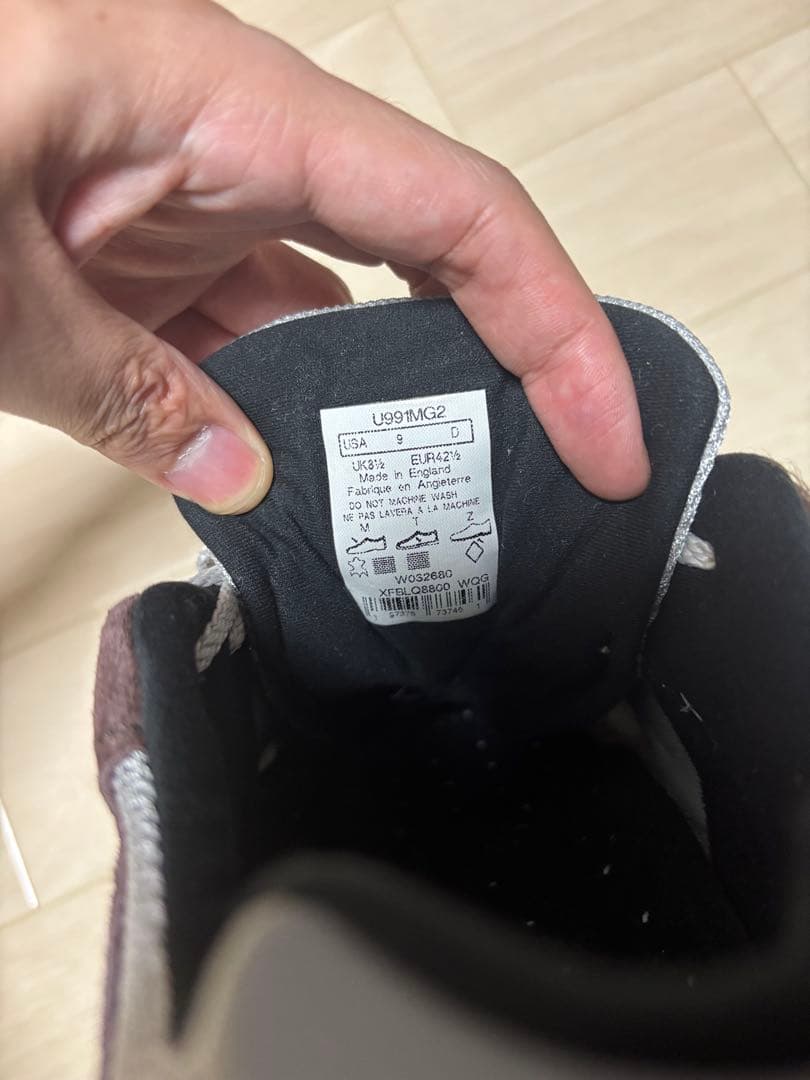 靴 New Balance 991V2 \"Rosewood\" 27cm