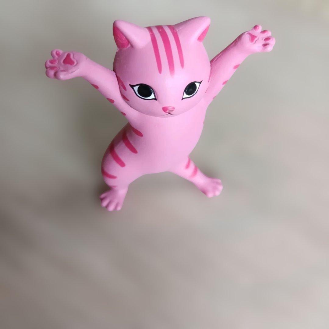 ピンクの猫キャラクター - メルカリ