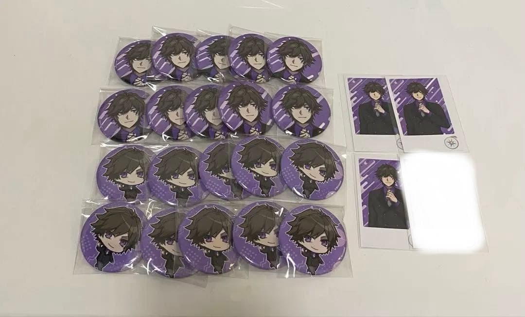 モノパス スマイル　PUS 缶バッジ チェキ風カード SD 等身