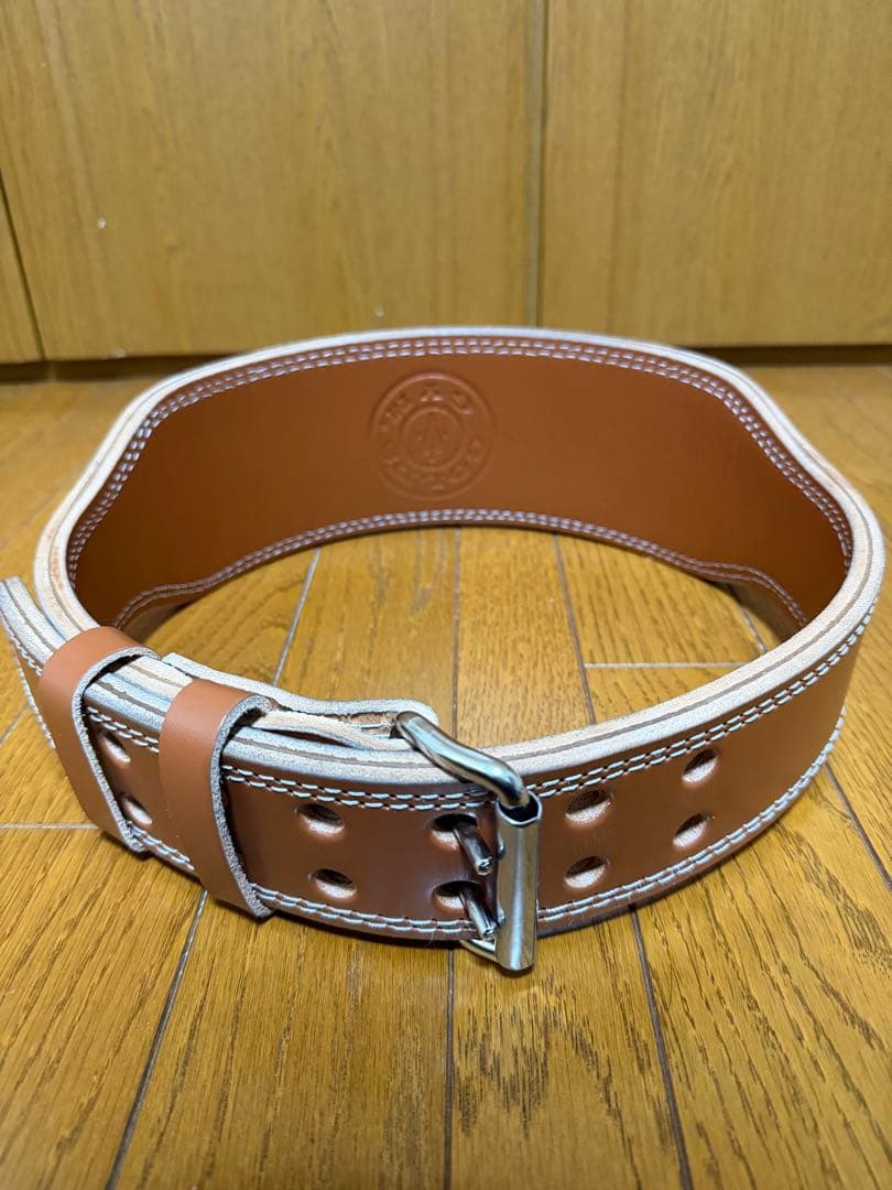 ゴールドジム プロレザーベルト L