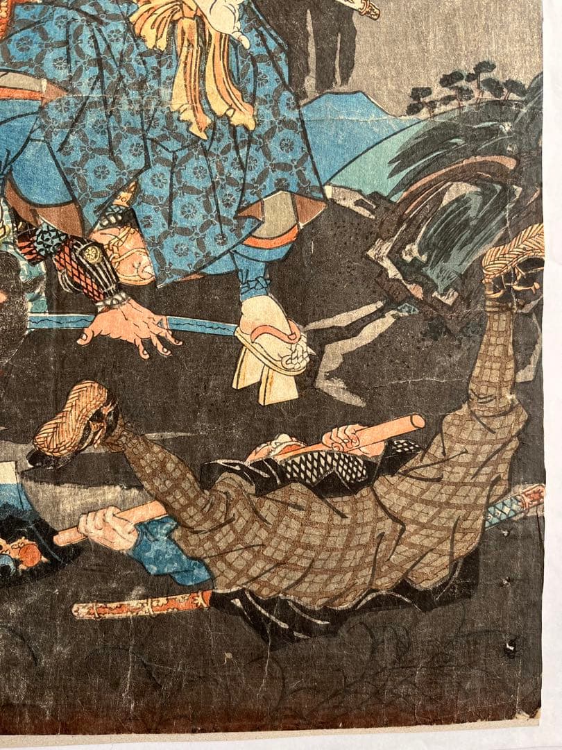 浮世絵 江戸時代 歌川国輝 木版画 歌舞伎絵 平将門 日本画 原画 - メルカリ