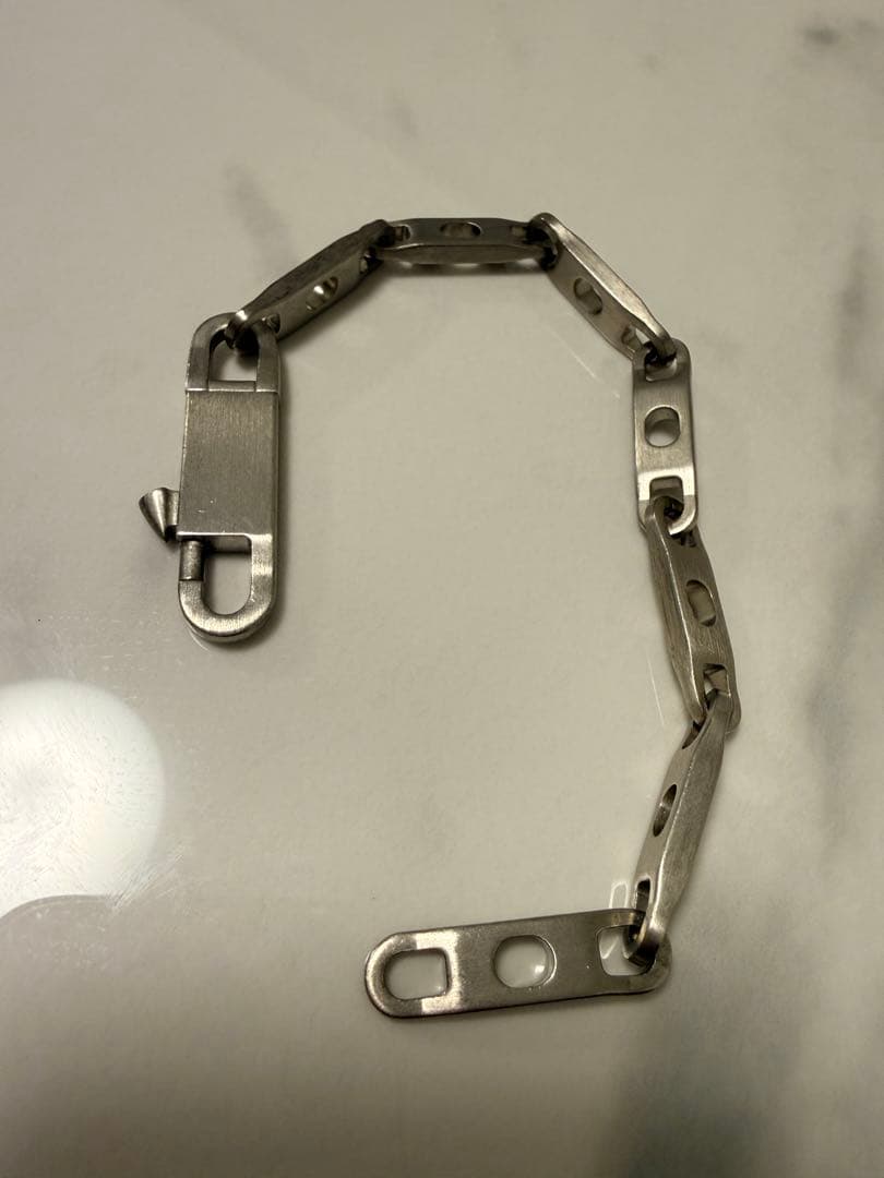 Rick Owensロゴ刻印チェーンブレスレット