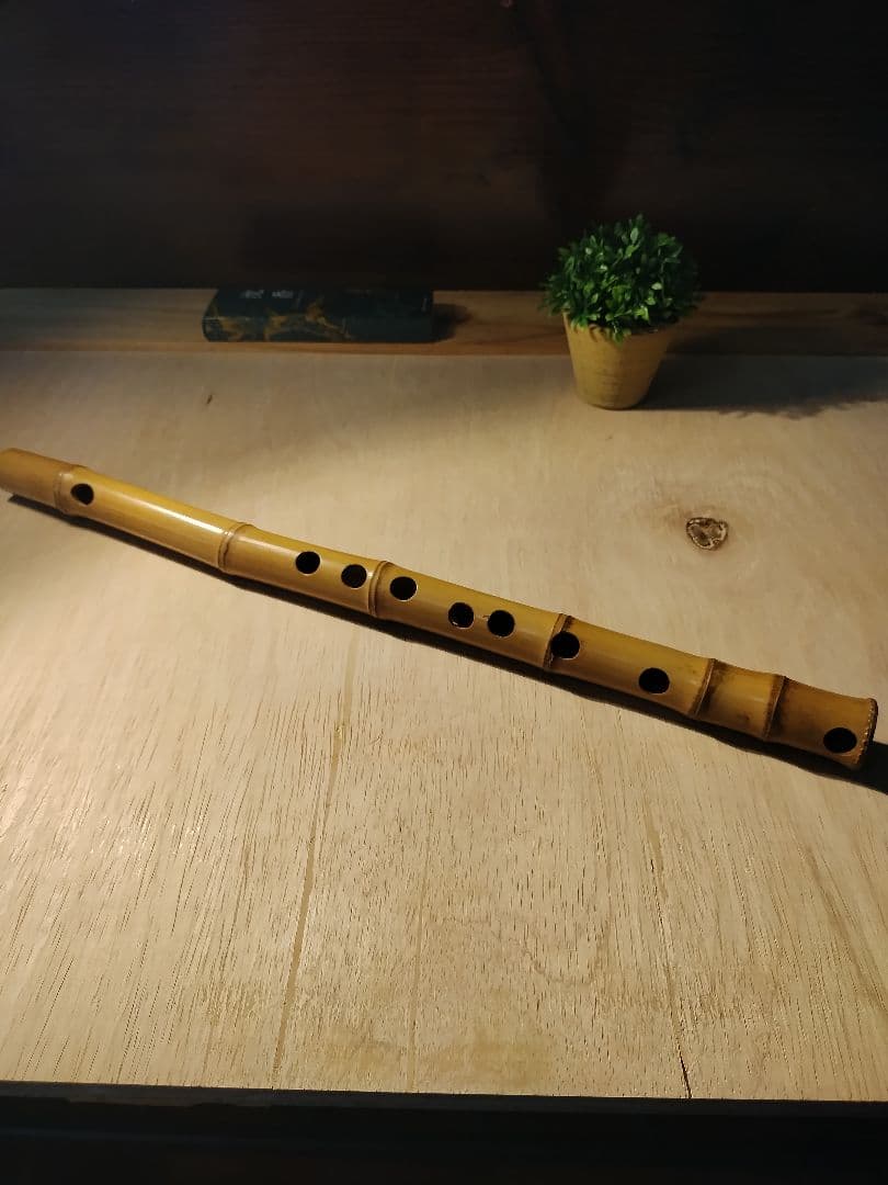 沖縄天然竹製　琉球音楽用竹笛横笛 　音階：C４