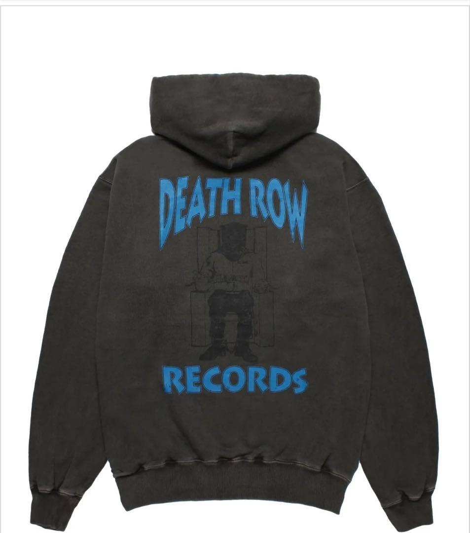 2025AW ワコマリア DEATH ROW RECORDS / WASHED DEATH ROW RECORDS | WASHED HEAVY WEIGHT CREW NECK T-SHIRT #WHITE