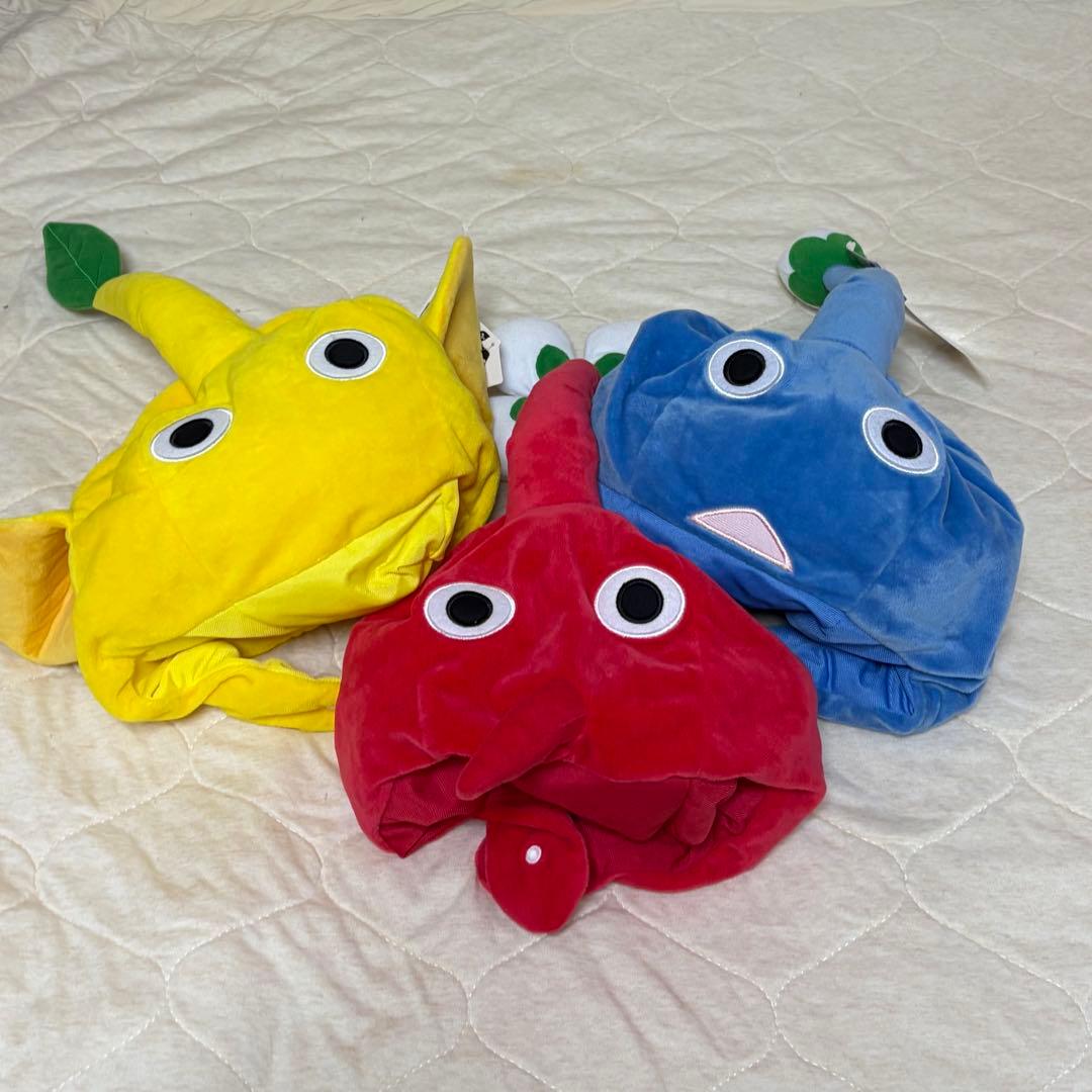 新品 ピクミン なりきり帽子 3色セット 全色 3種類セット - メルカリ