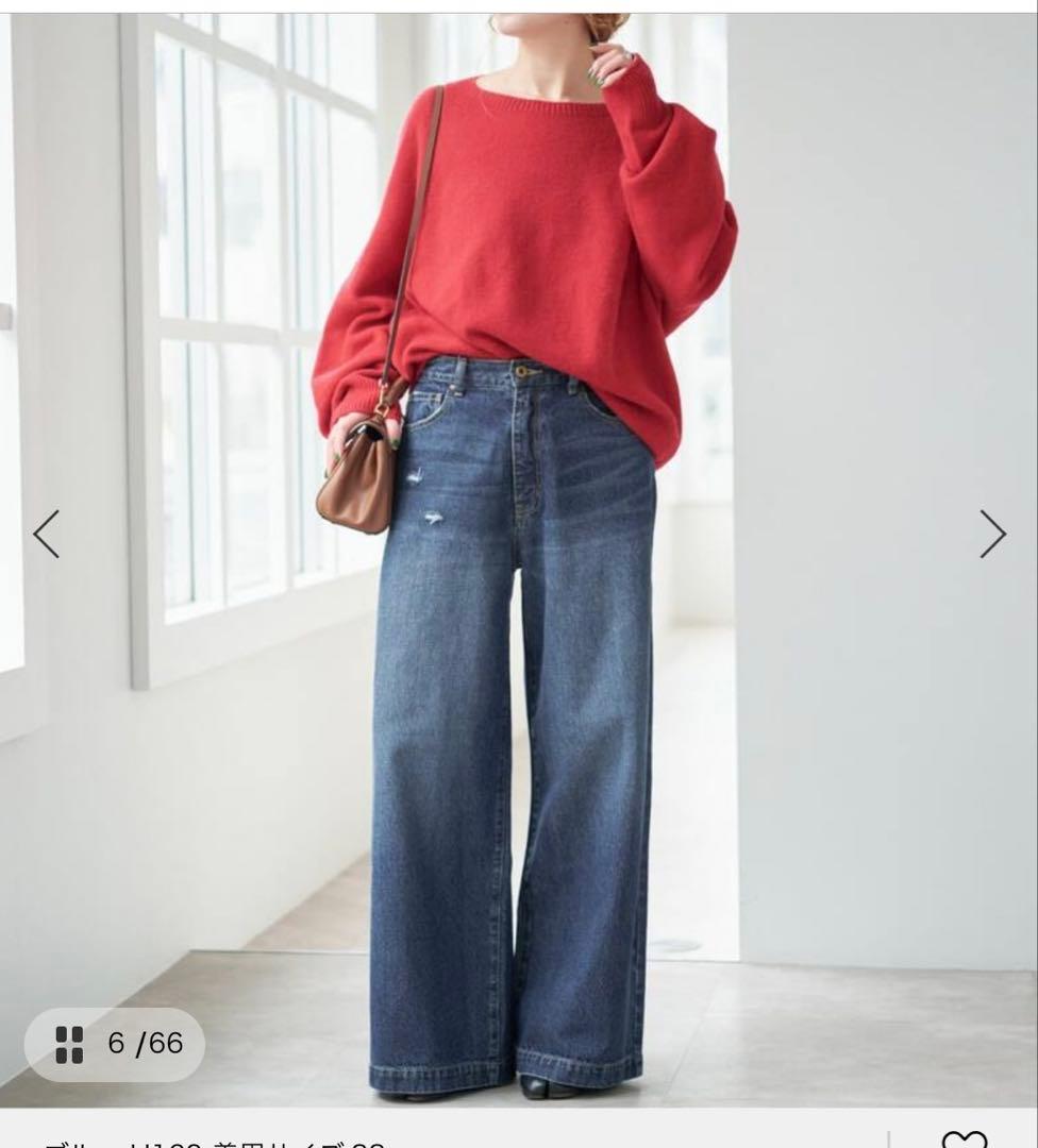 Spick&Span 51/2ファイブアンドハーフバギーデニム 26