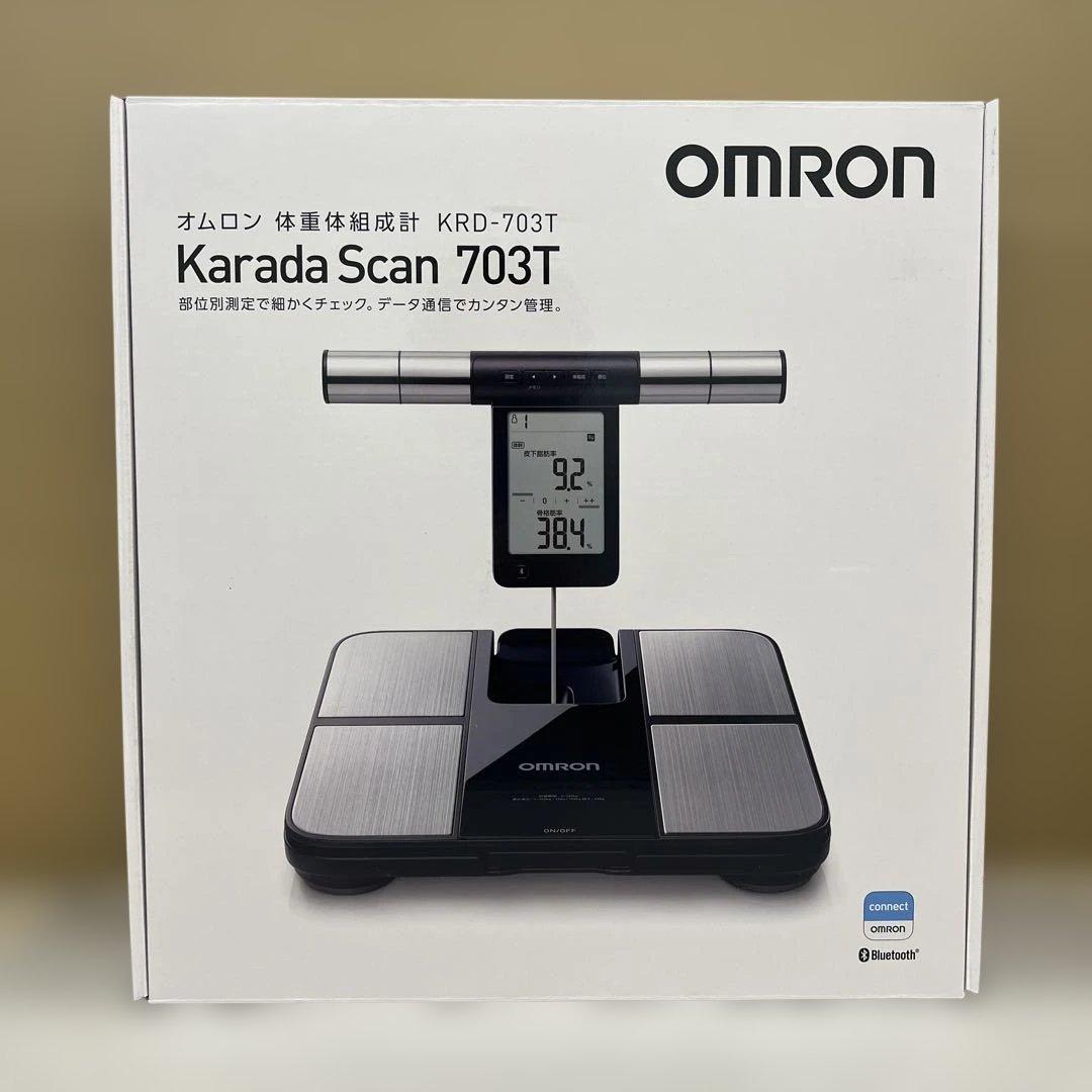 511050オムロン 体重体組成計 カラダスキャン ブラック KRD-703T