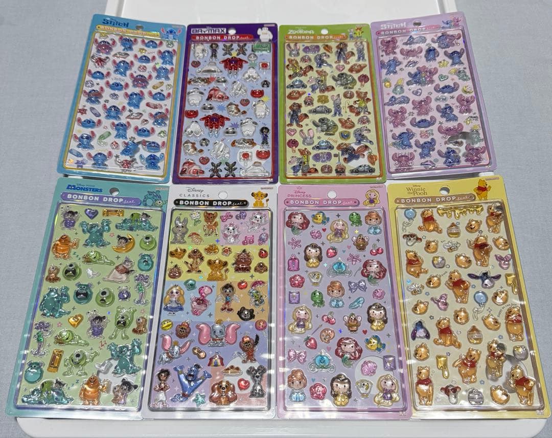 ディズニー ボンボンドロップシール 第二弾コンプリート　モンチッチ