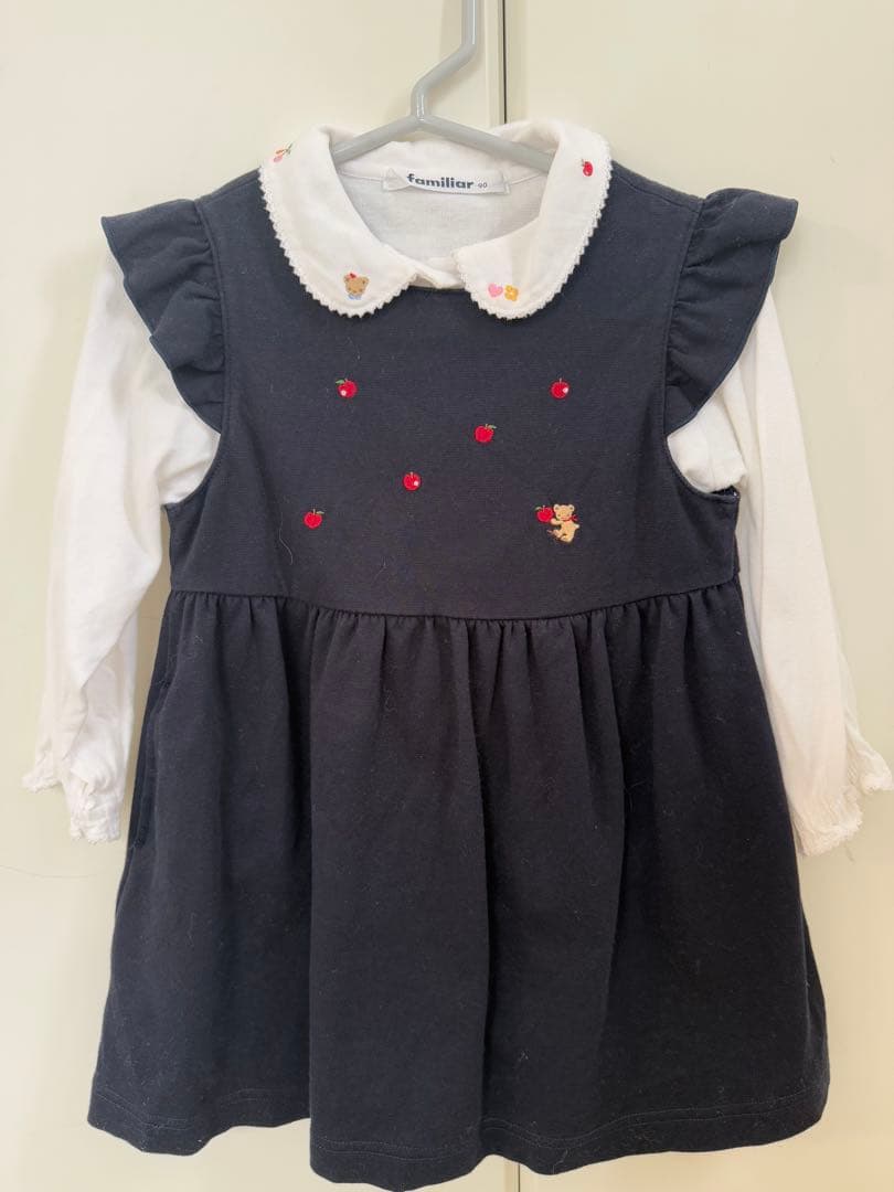 familiar ネイビー ワンピース