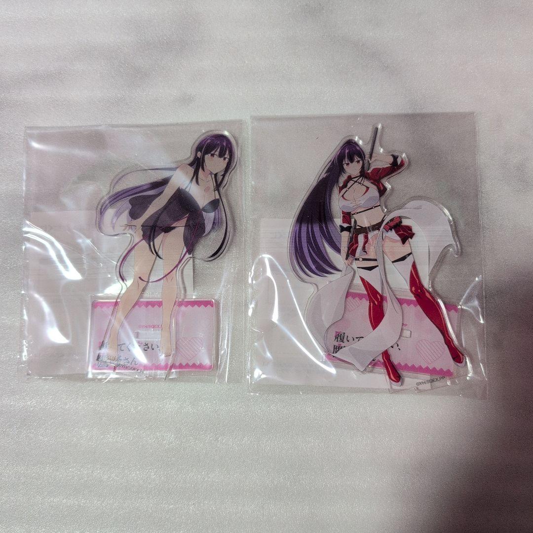 履いてください、鷹峰さん　　セガラッキーくじ　C賞アクリルスタンド　2点セット