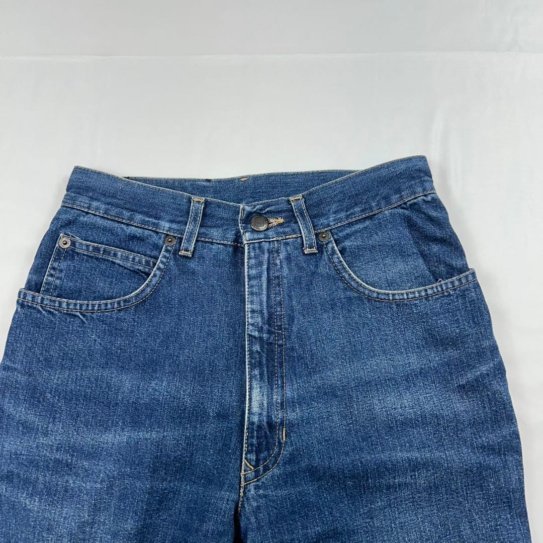 P78 美品 L フェンディ ロゴボタン デニムパンツ インディゴ